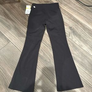 Zella black flare leggings, girls size 10/12